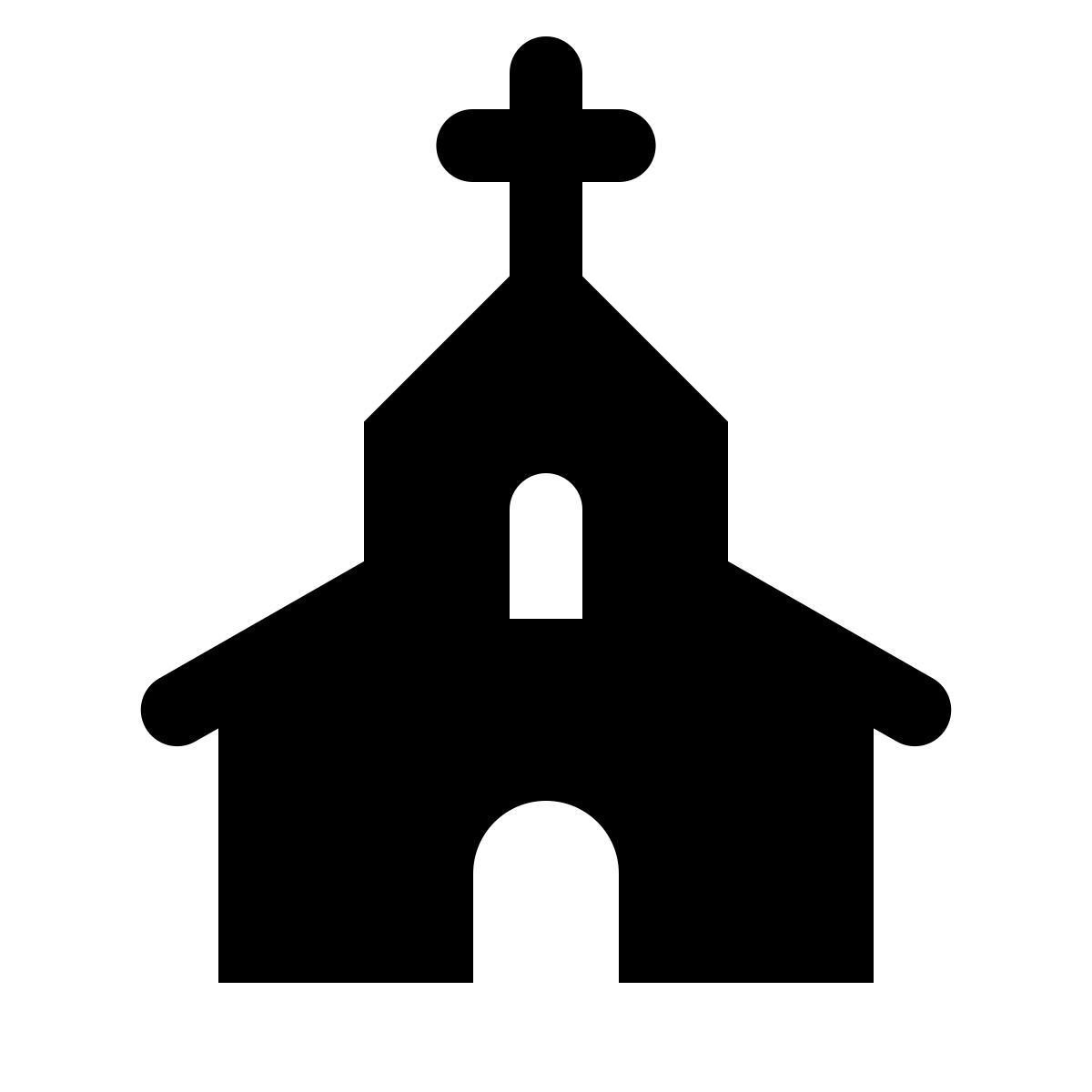 ios 17 glyph style 教堂 icon