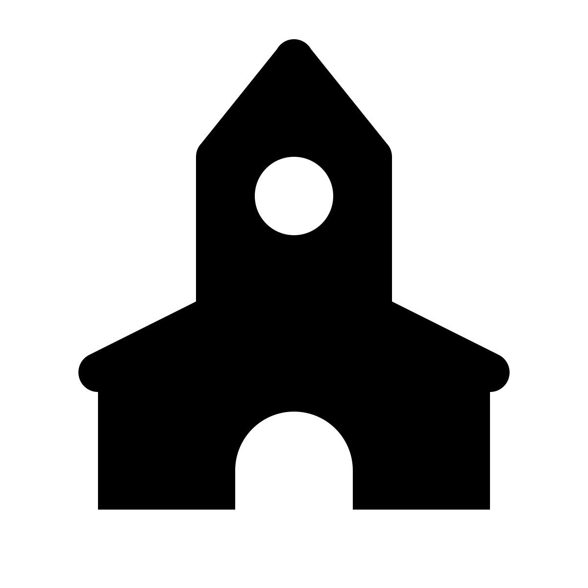 ios 17 glyph style 市教堂 icon