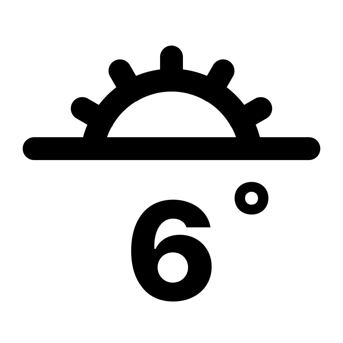 ios 17 glyph style crepúsculo civil icon