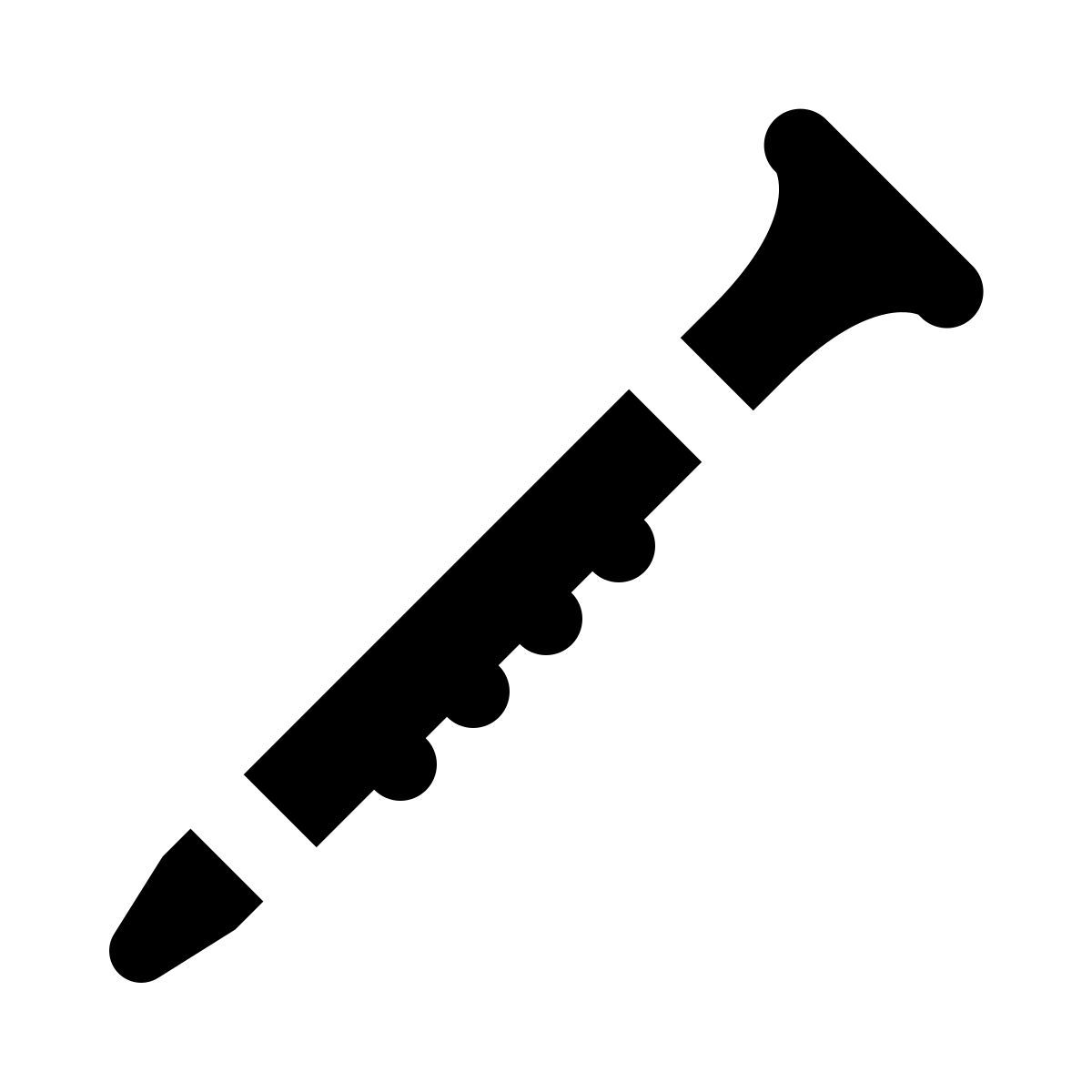 ios 17 glyph style clarinette icon