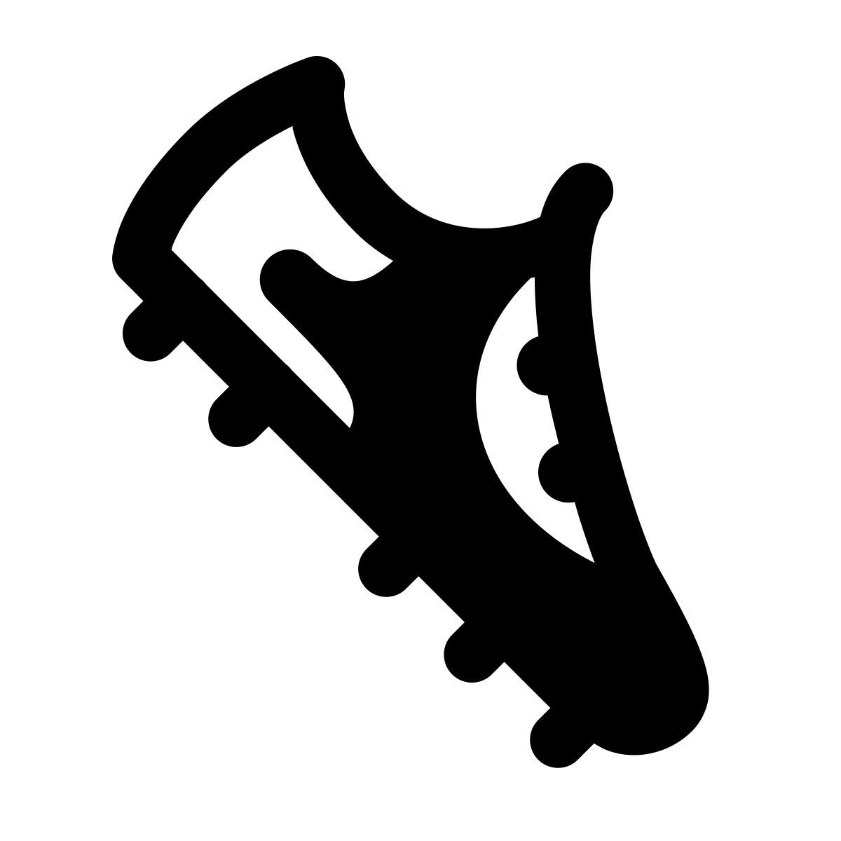 ios 17 glyph style cleats icon
