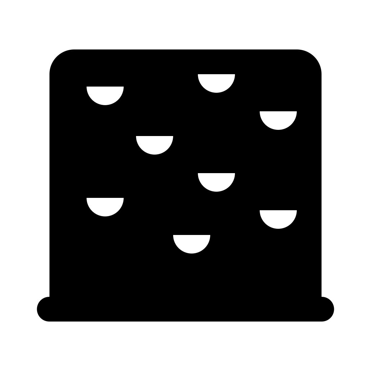 ios 17 glyph style muro de escalada icon