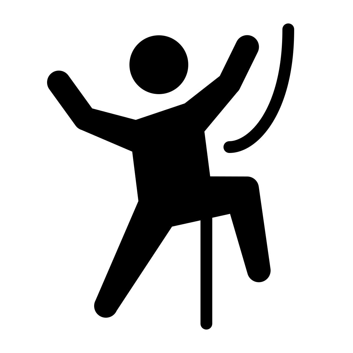 ios 17 glyph style montañismo icon