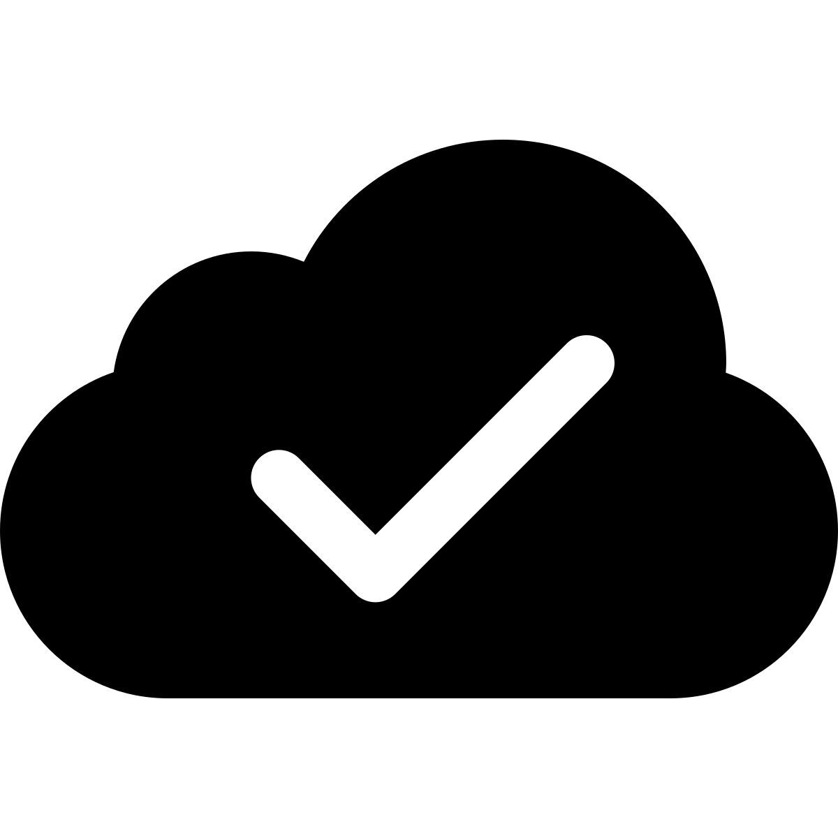 ios 17 glyph style 클라우드 검사 icon