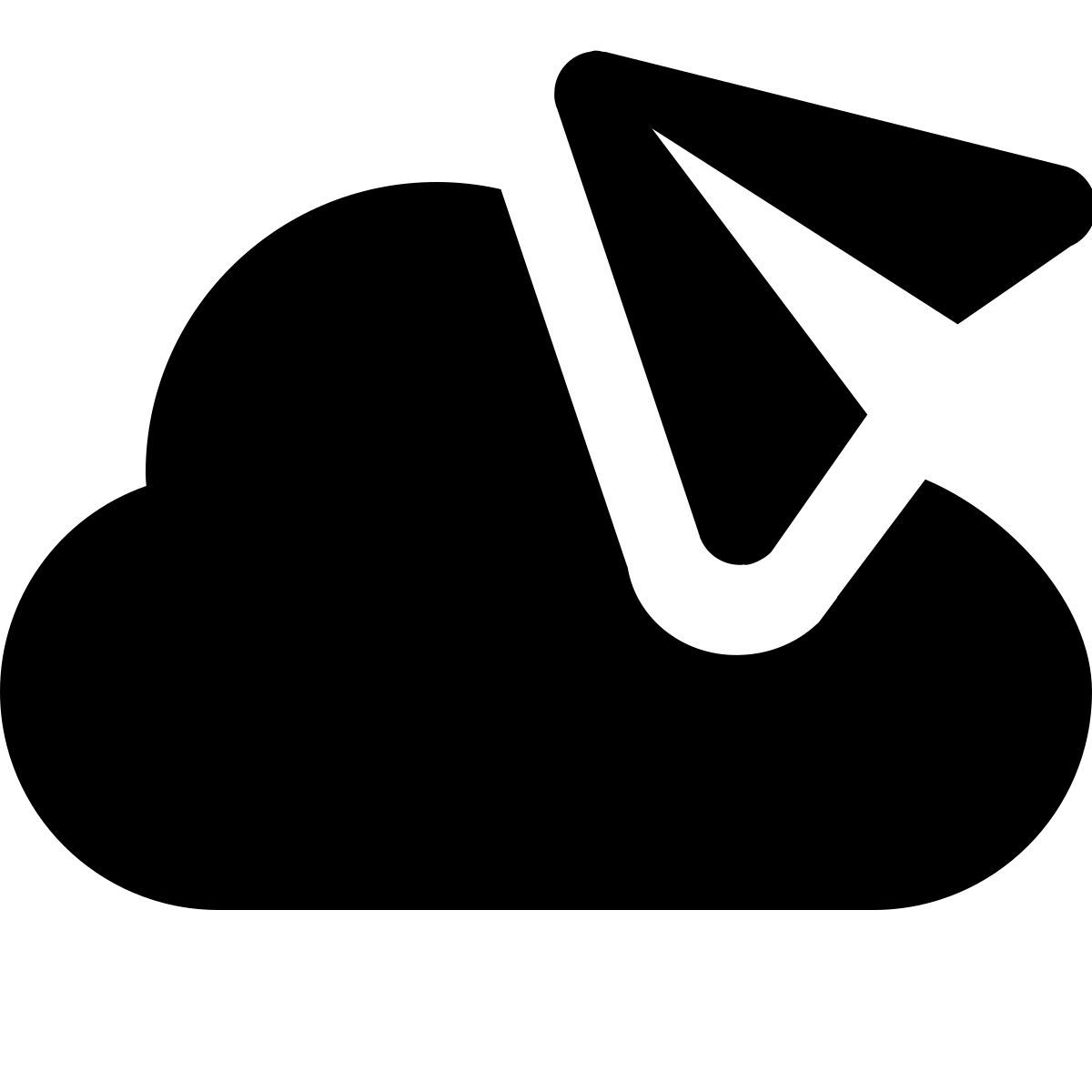 ios 17 glyph style cloud mail icon
