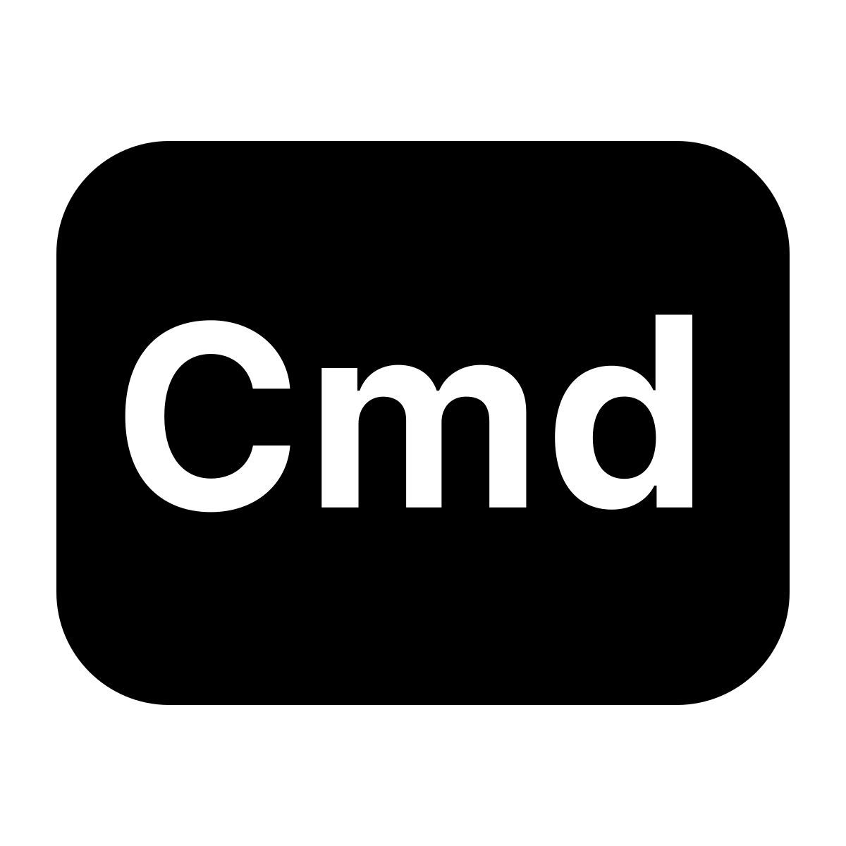 ios 17 glyph style cmd icon