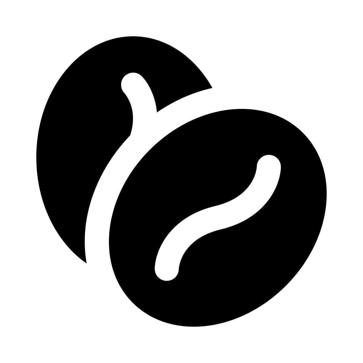 ios 17 glyph style granos de café icon