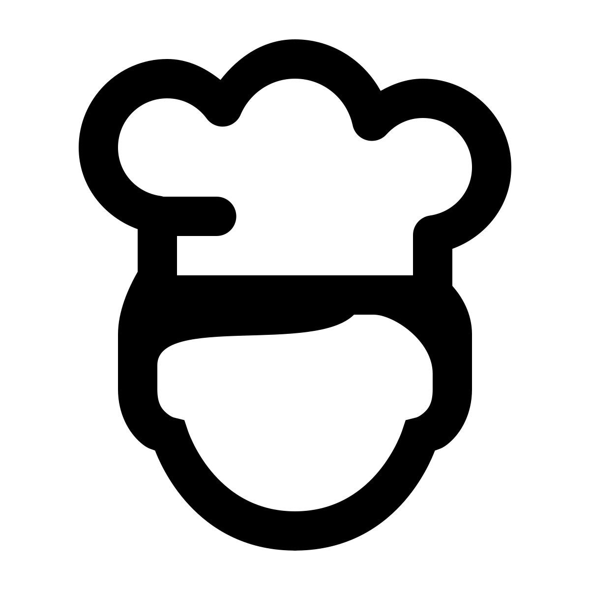 ios 17 glyph style chef icon