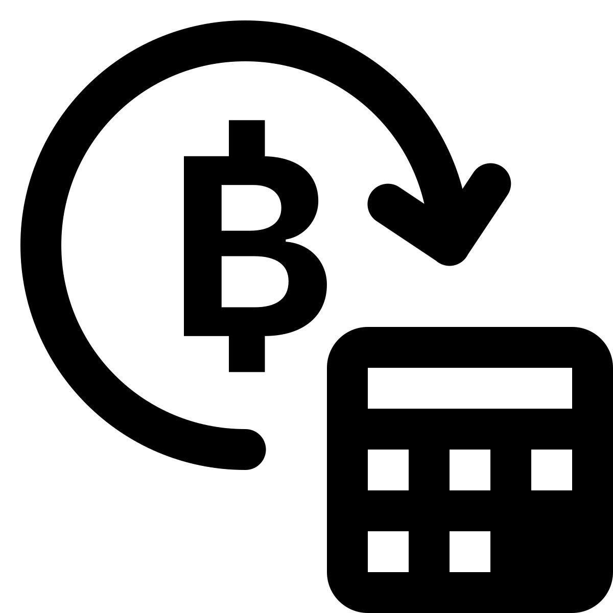 ios 17 glyph style 암호화폐 거래 선물 icon