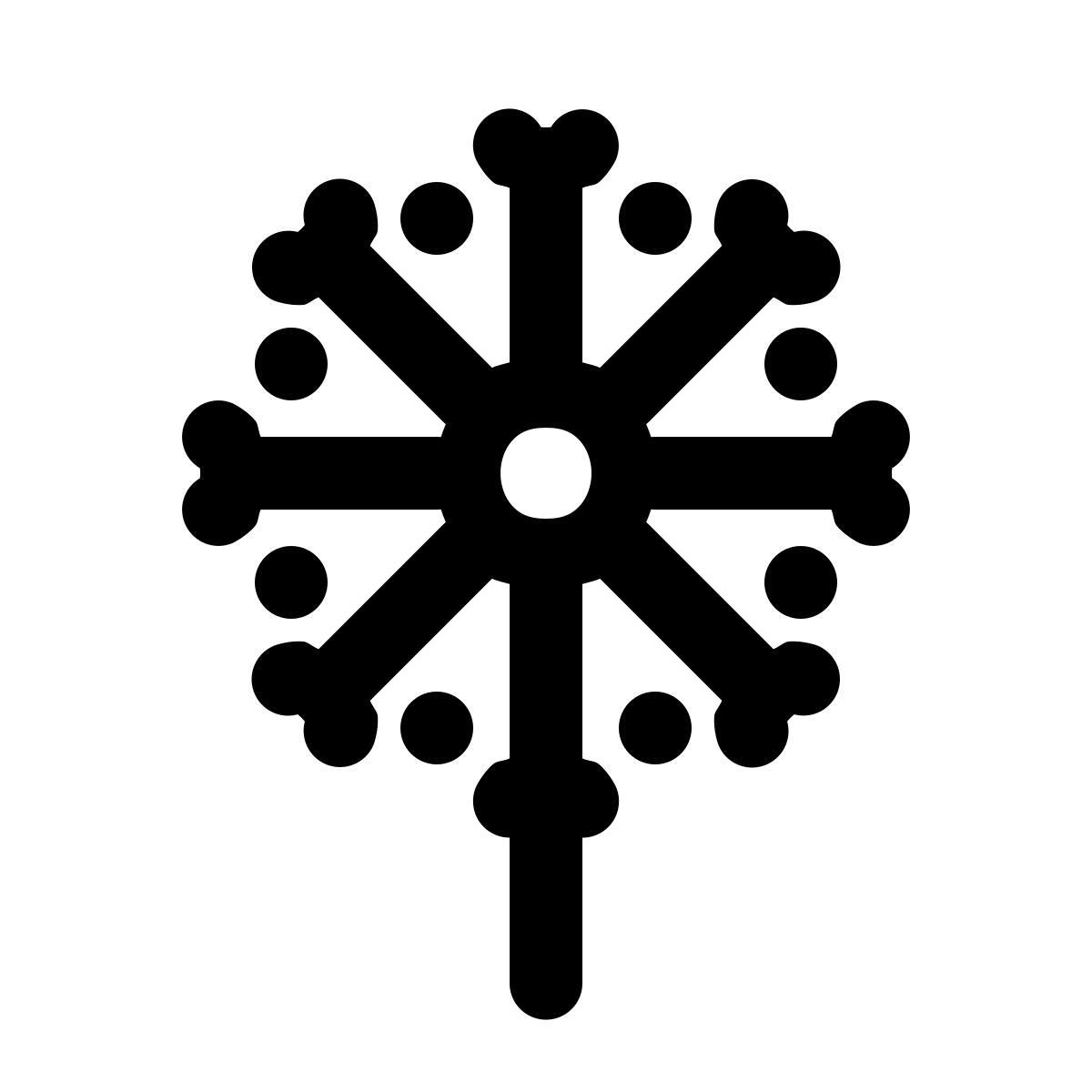 ios 17 glyph style dandelion icon