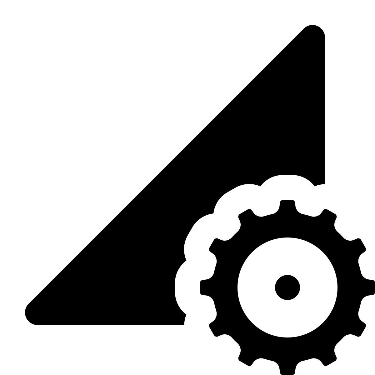 ios 17 glyph style configuración de datos icon