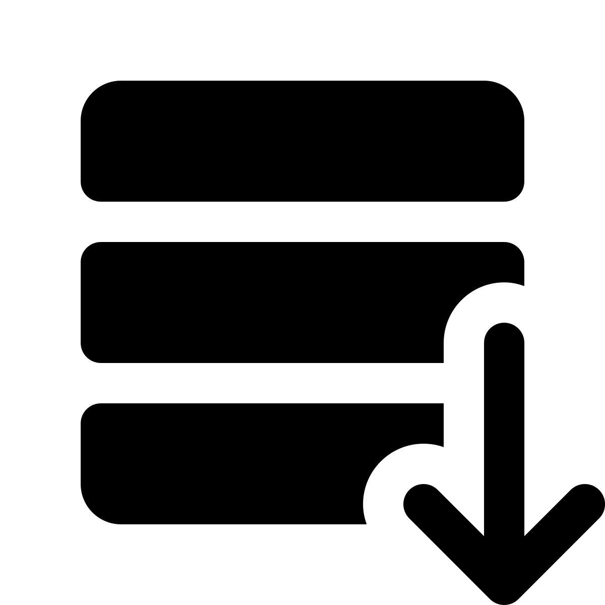 ios 17 glyph style esportazione database icon
