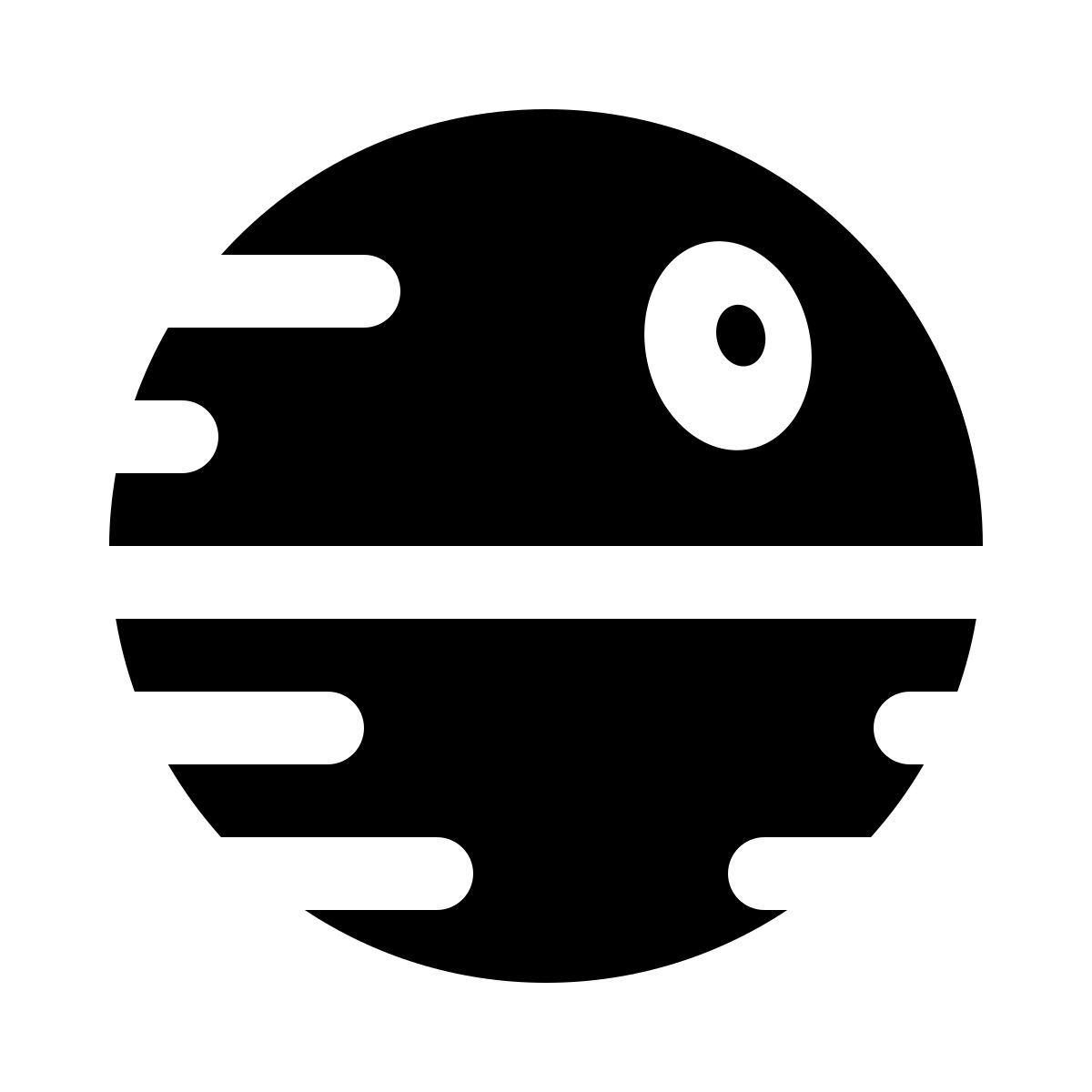 ios 17 glyph style todesstern icon