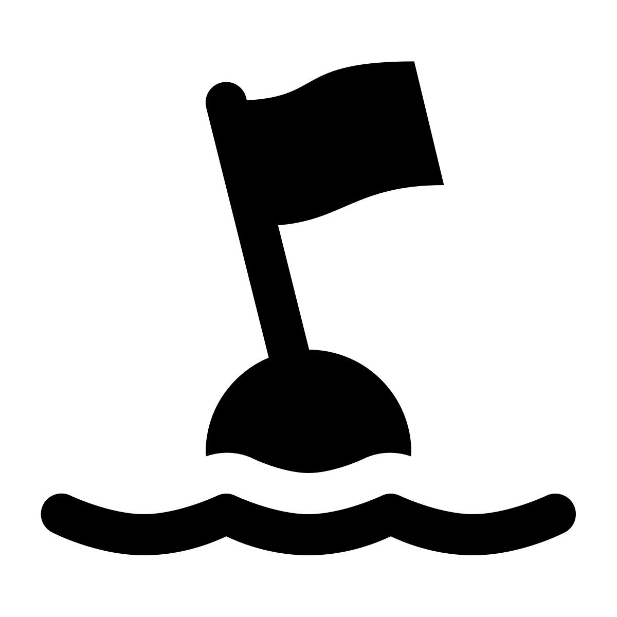 ios 17 glyph style bouée de plongée icon