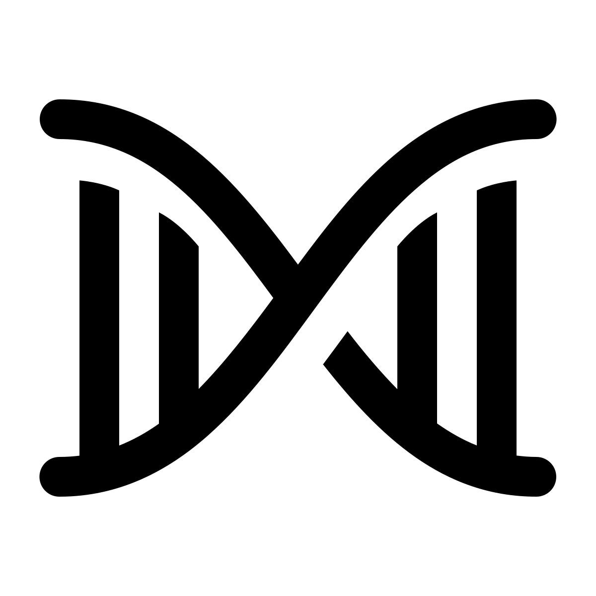 ios 17 glyph style genética icon