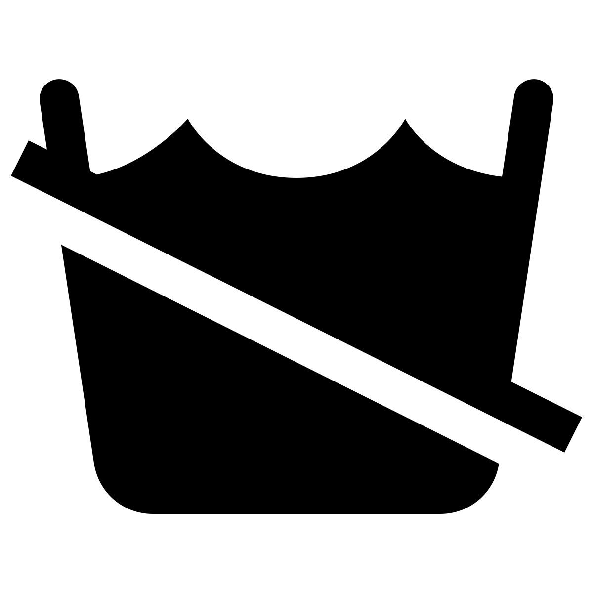 ios 17 glyph style non lavare icon