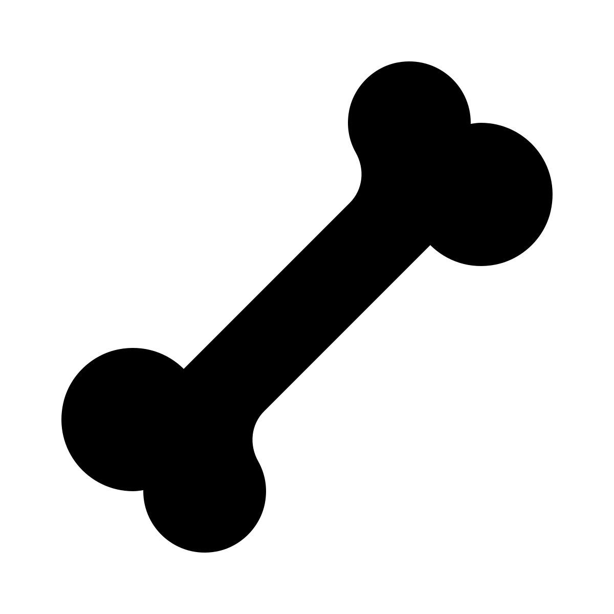 ios 17 glyph style 狗骨头 icon