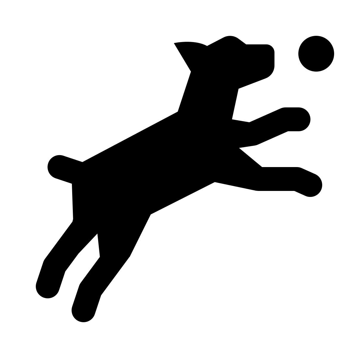 ios 17 glyph style 개 공원 icon