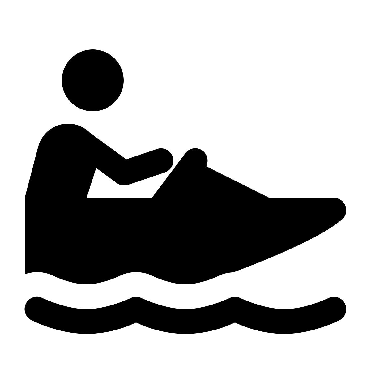 ios 17 glyph style drag boat icon