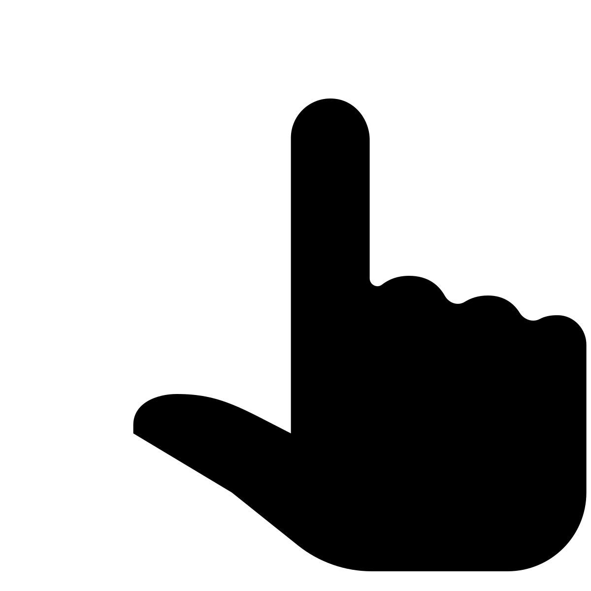 ios 17 glyph style 왼쪽으로 드래그 icon