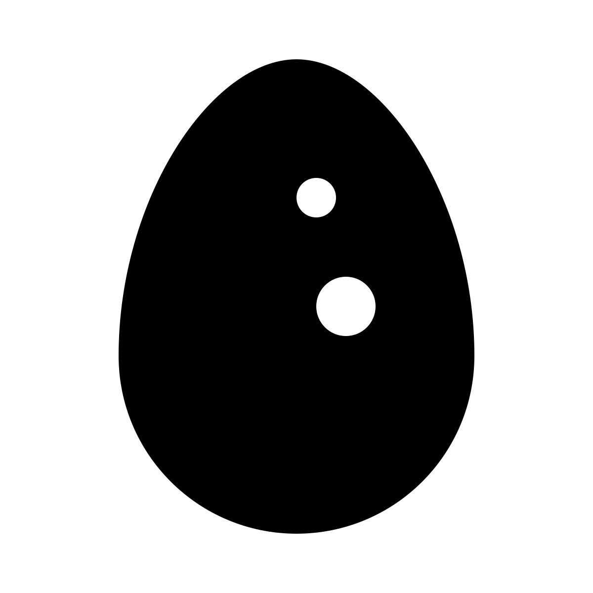 ios 17 glyph style egg icon