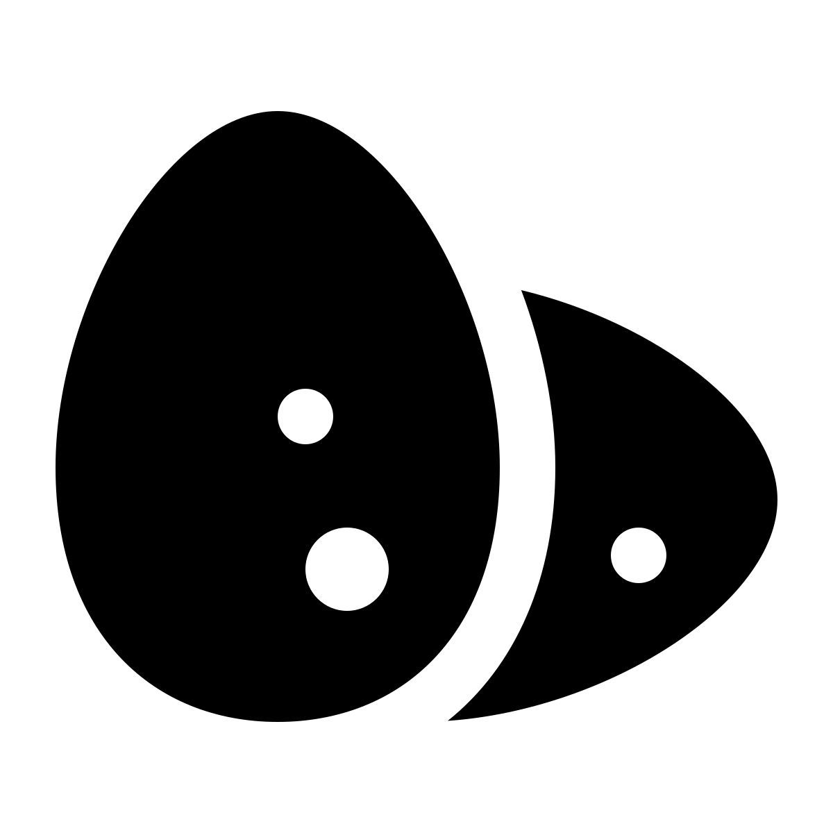 ios 17 glyph style eggs icon
