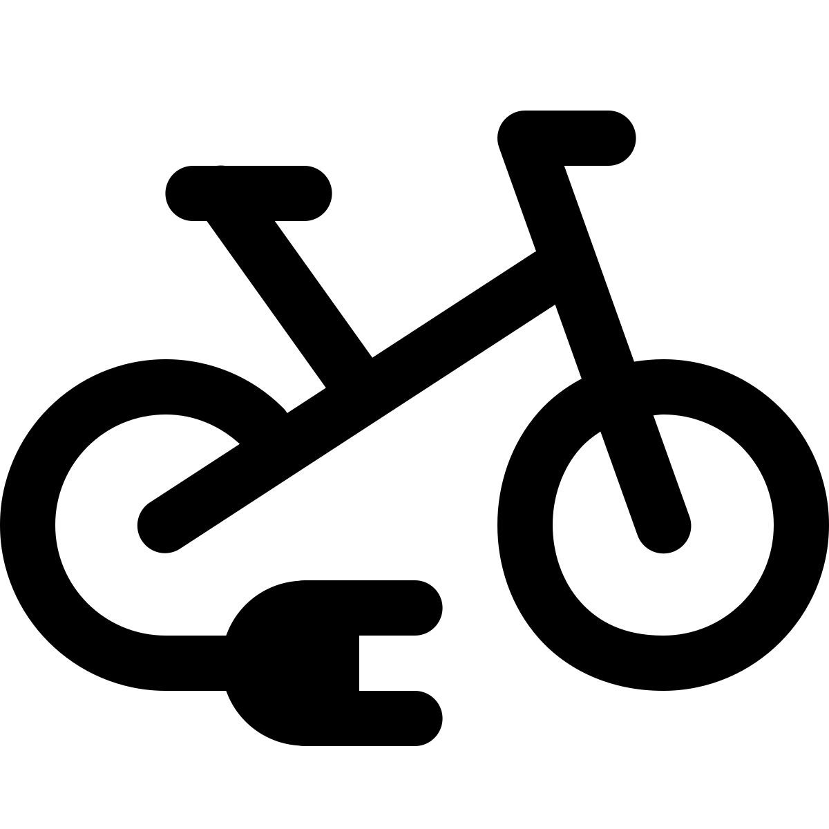 ios 17 glyph style bicicleta electrica icon