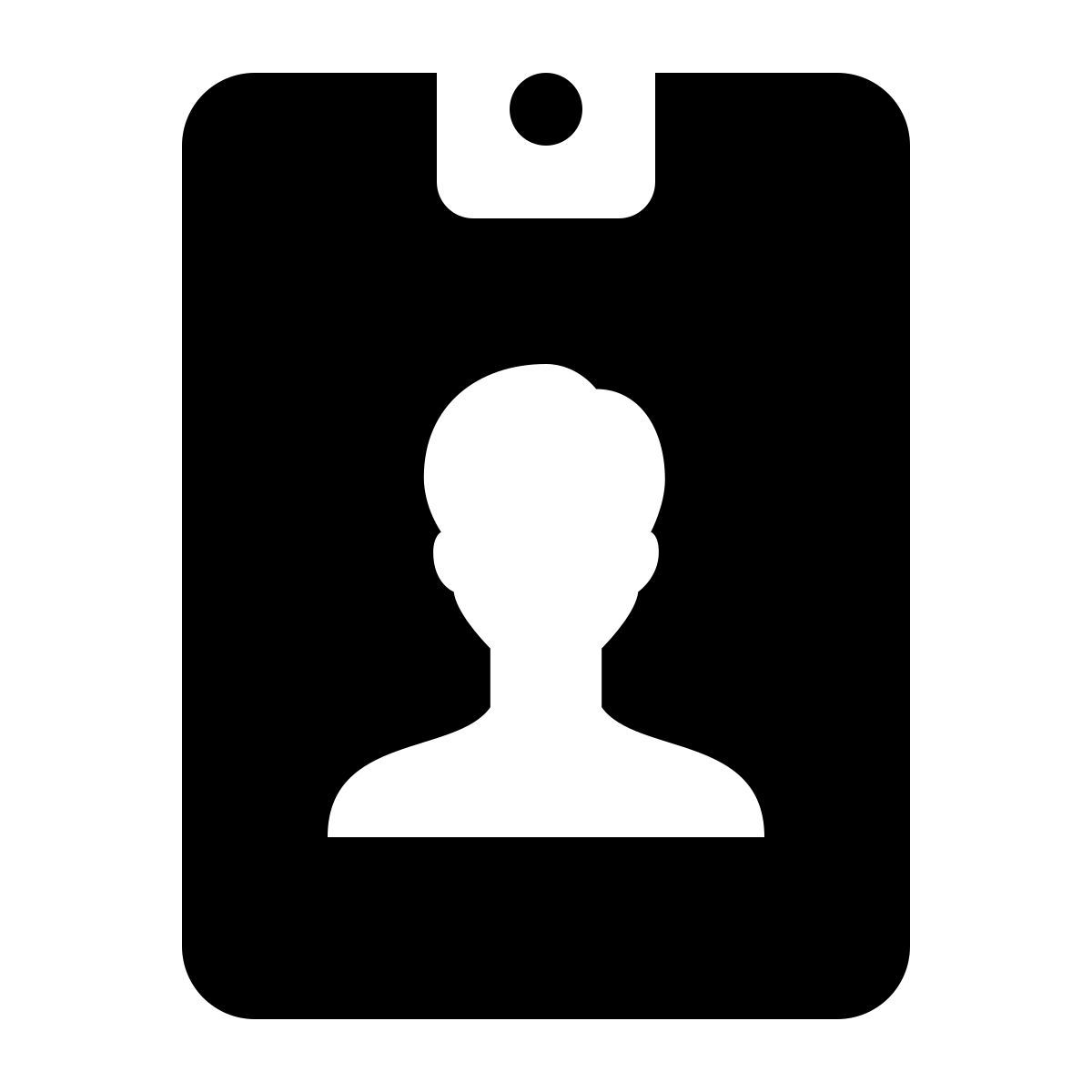 ios 17 glyph style tarjeta de empleado icon