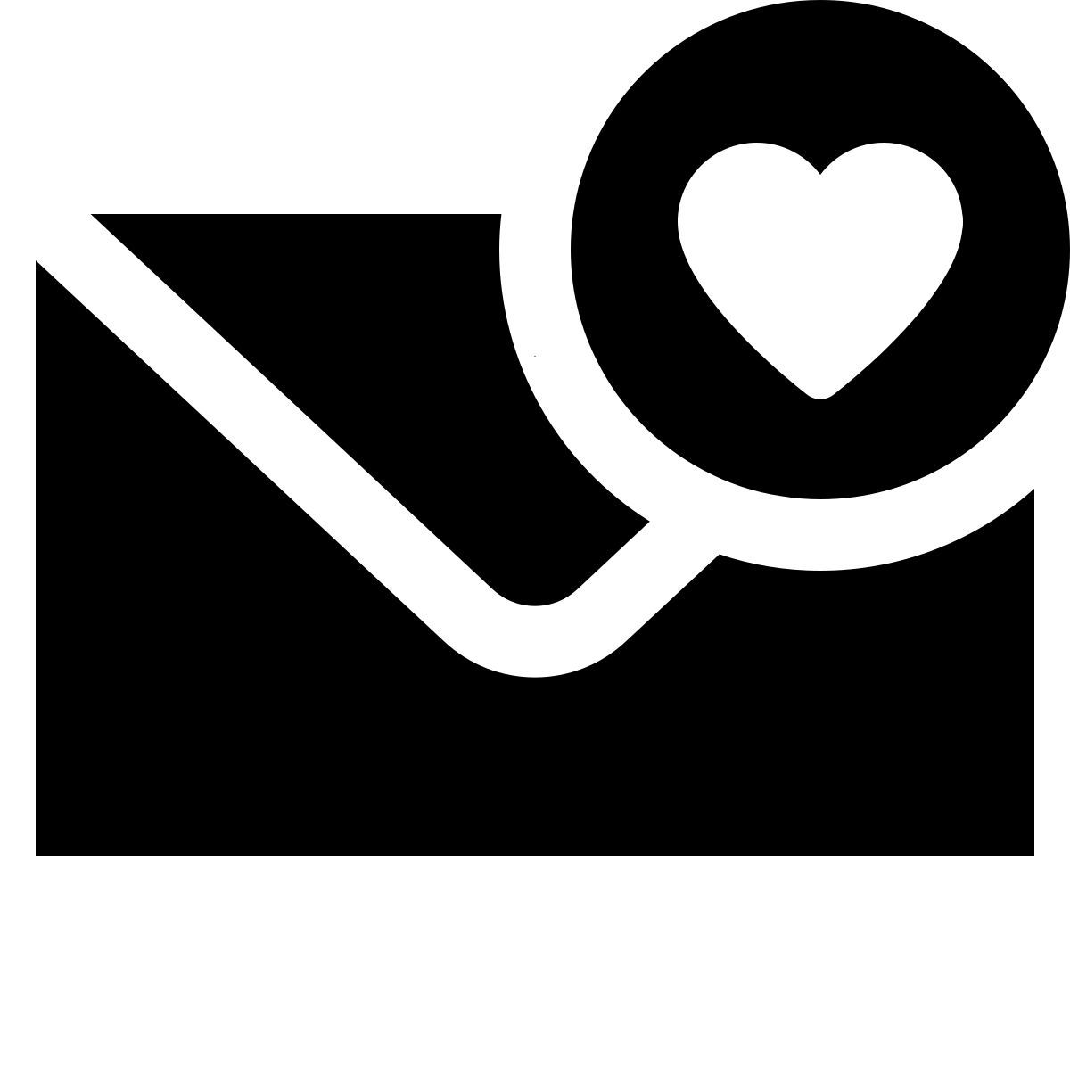 ios 17 glyph style love mail icon