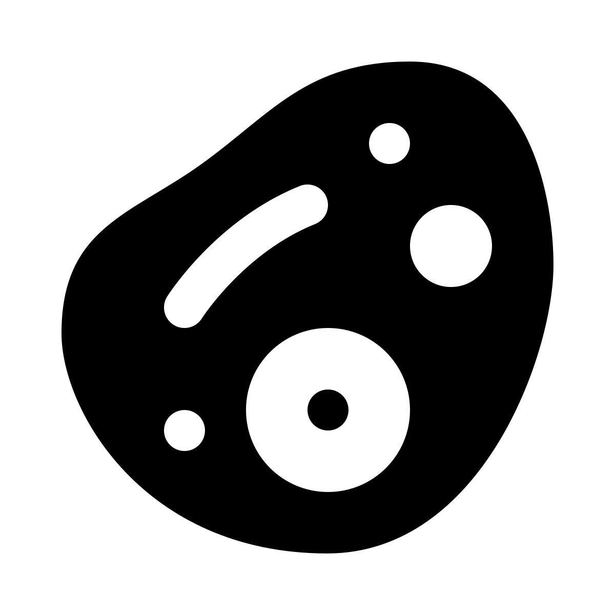 ios 17 glyph style células eucariotas icon