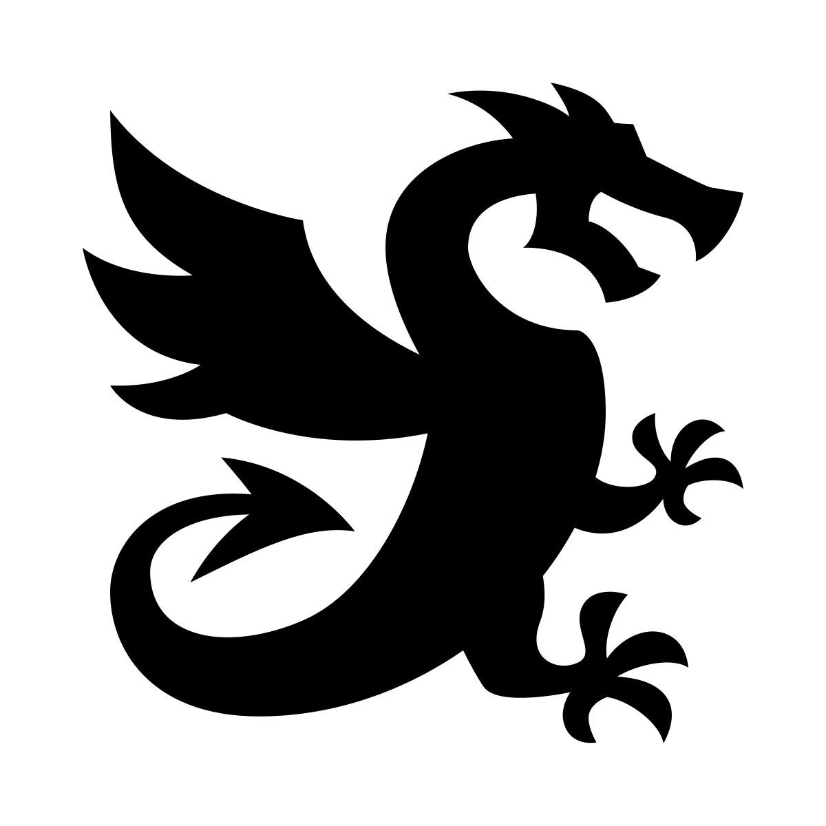 ios 17 glyph style drachen icon