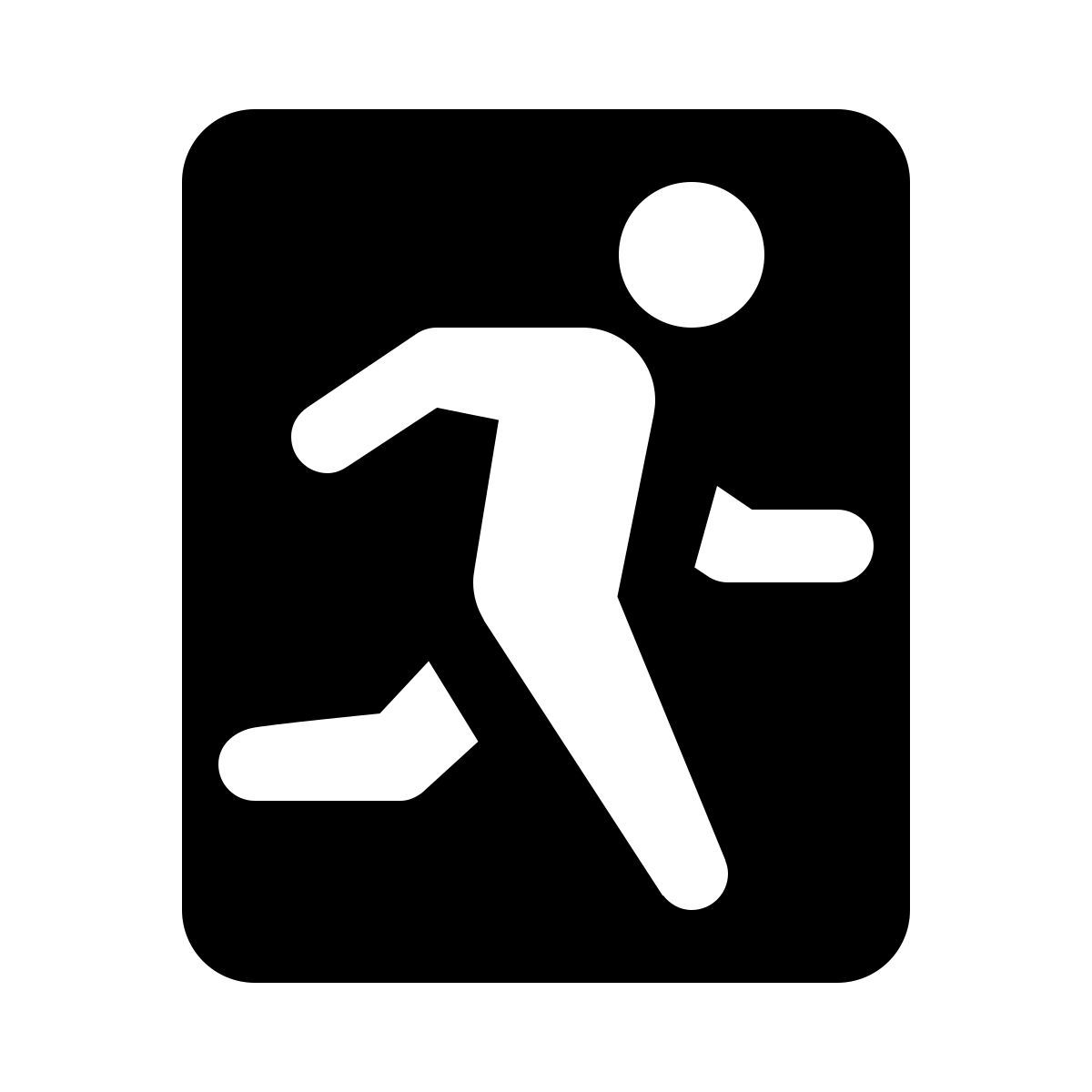 ios 17 glyph style señal de salida icon