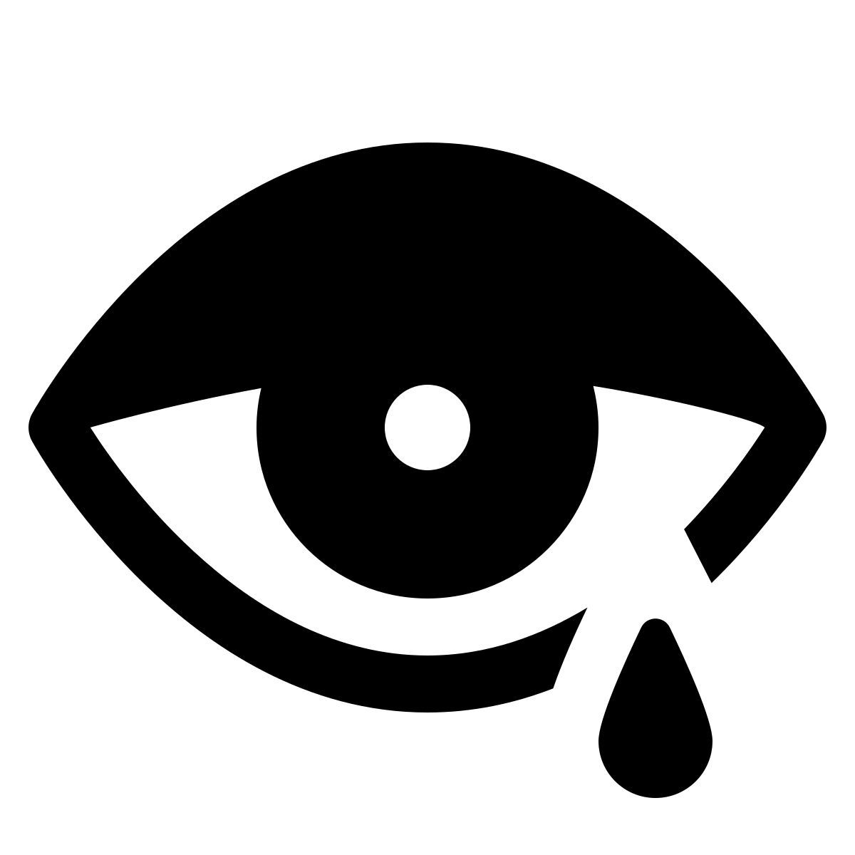 ios 17 glyph style 눈 질환 icon