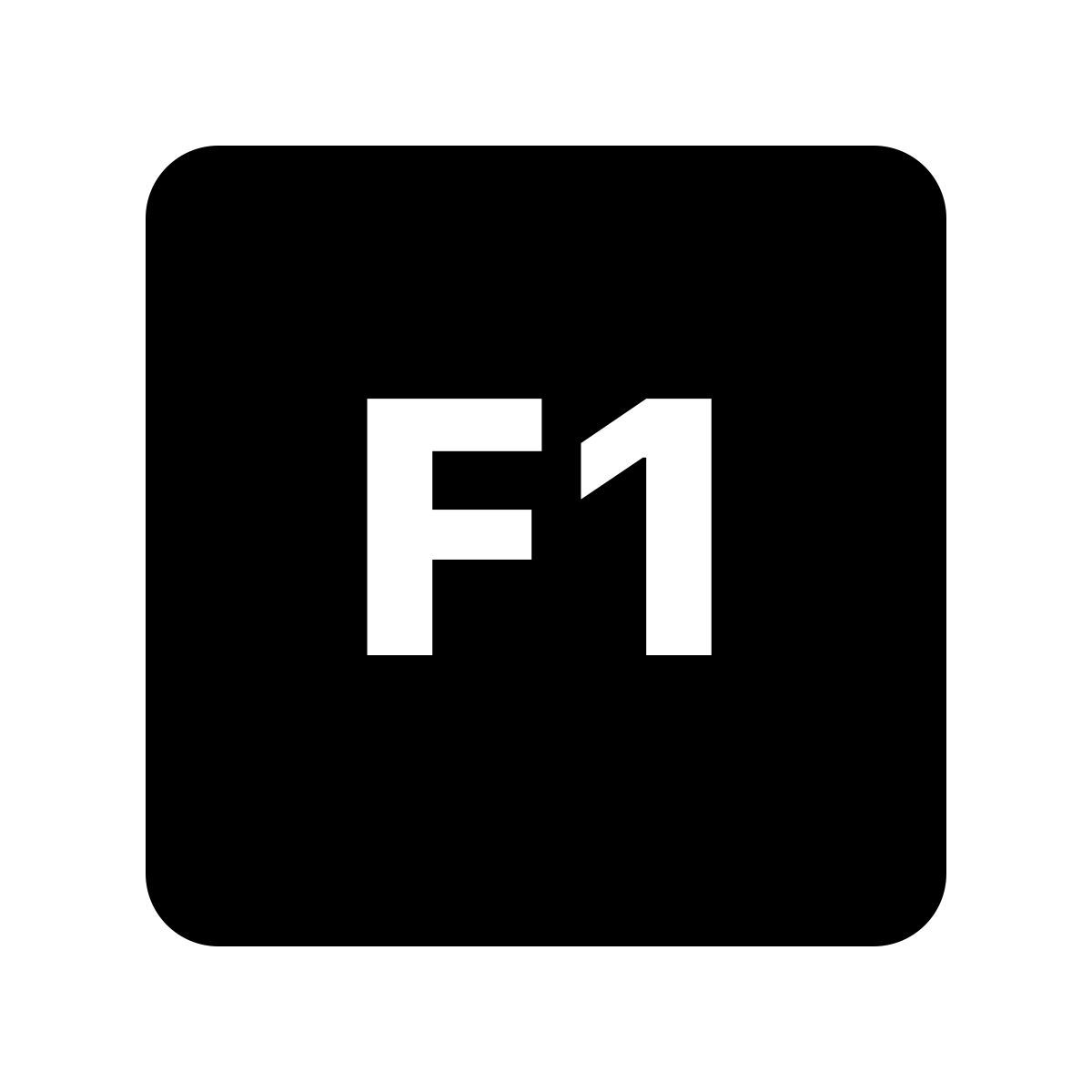 ios 17 glyph style f1 键 icon