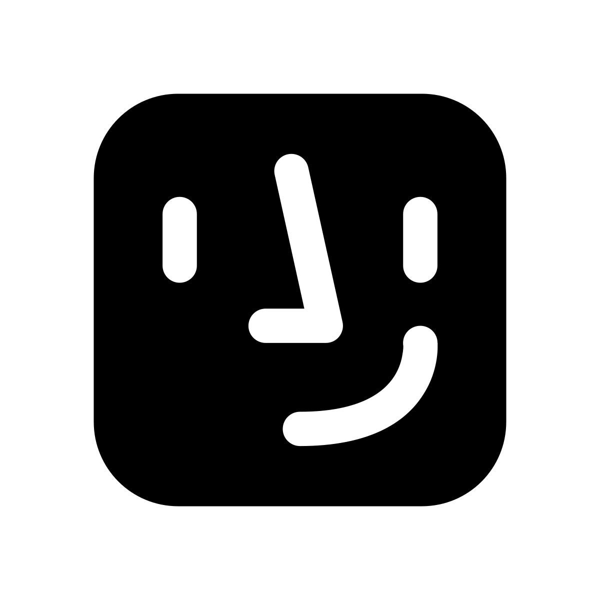 ios 17 glyph style face generator icon