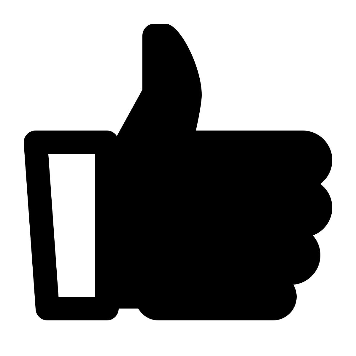 ios 17 glyph style 点赞 icon