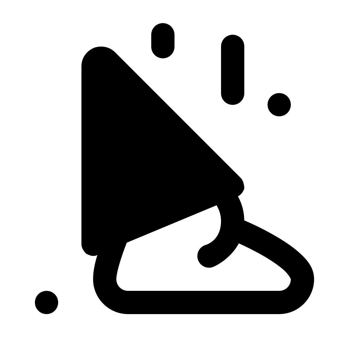 ios 17 glyph style cono de helado caído icon