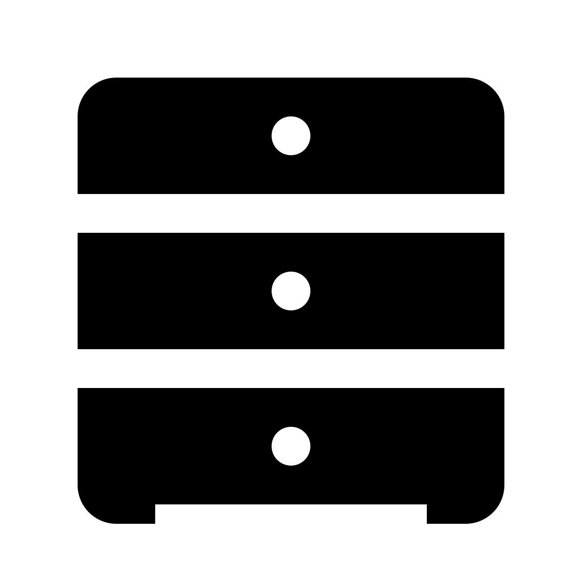 ios 17 glyph style cassetto icon