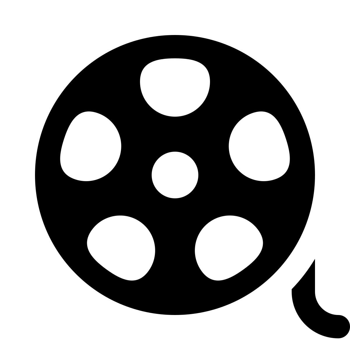 ios 17 glyph style bobine de film icon