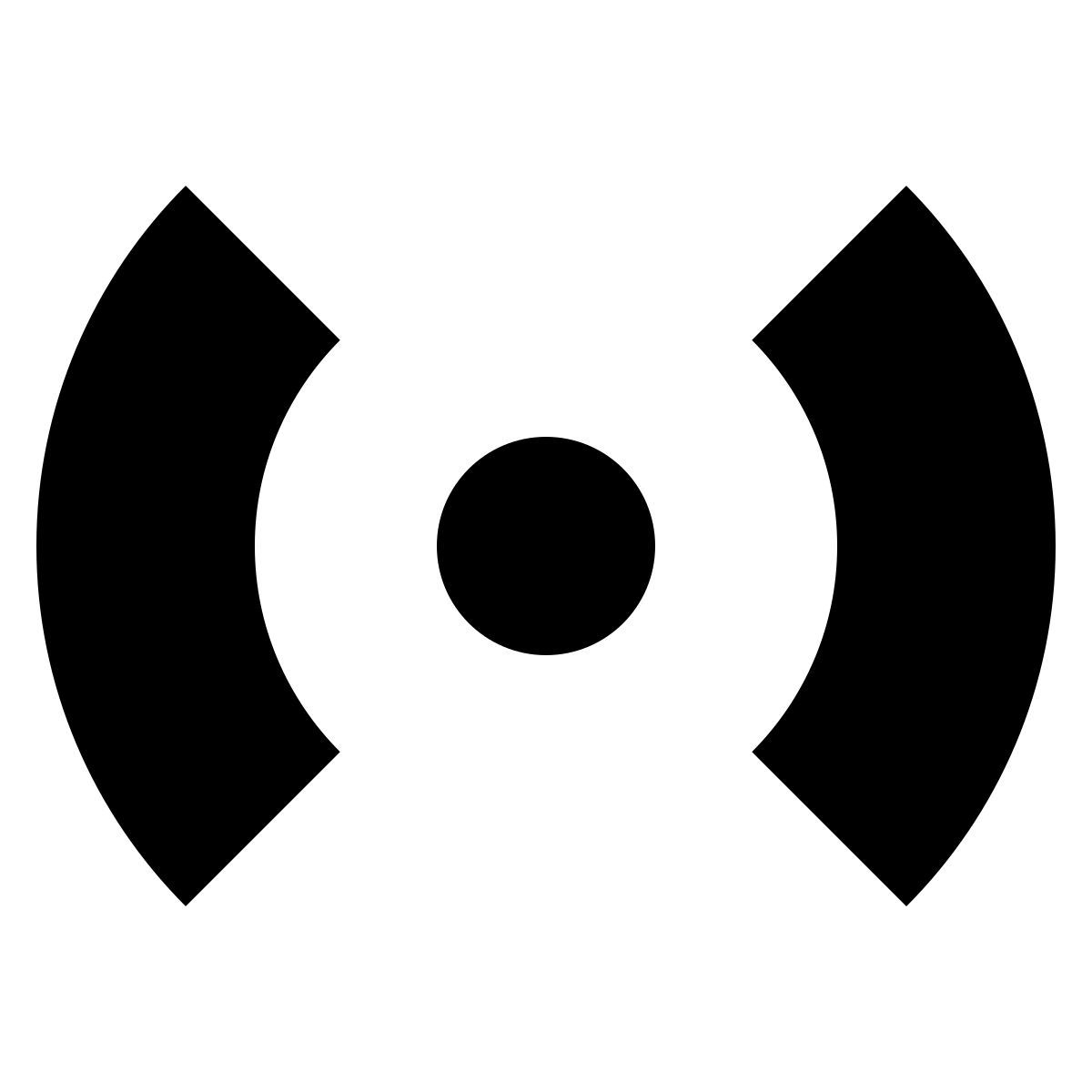 ios 17 glyph style pulsante di allarme antincendio icon