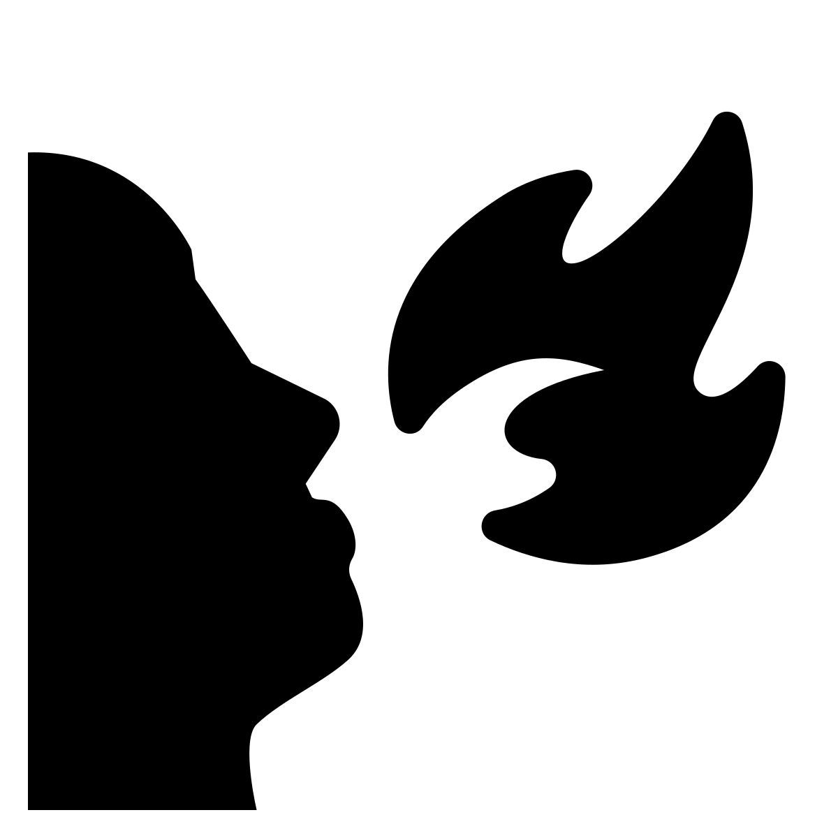 ios 17 glyph style respiradero del fuego icon