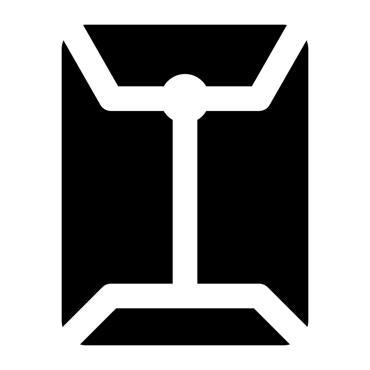 ios 17 glyph style 플랫 메일러 icon