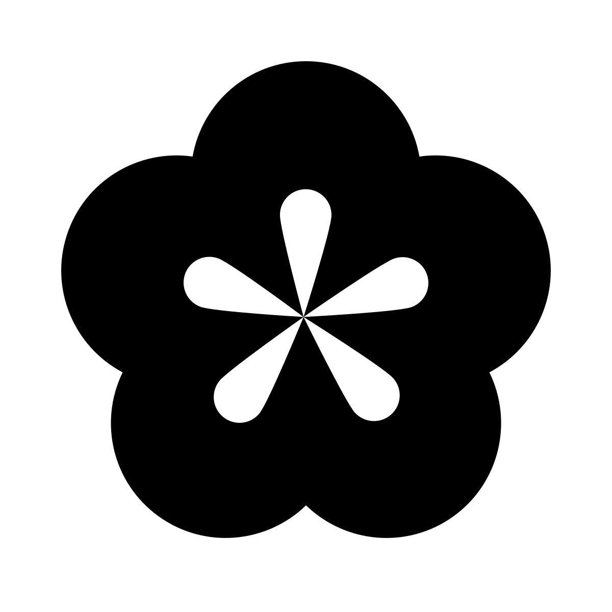 ios 17 glyph style flor icon