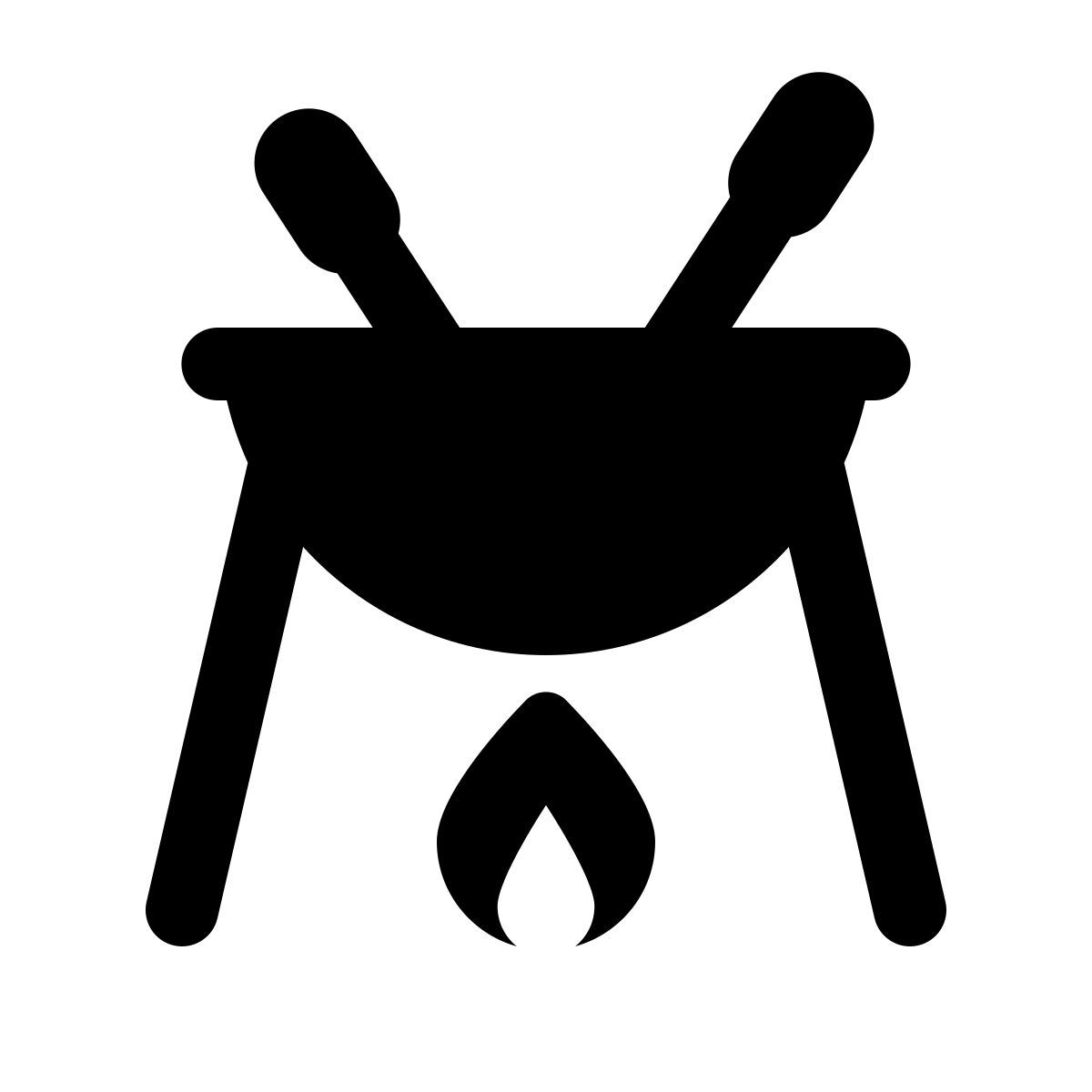 ios 17 glyph style 火锅 icon