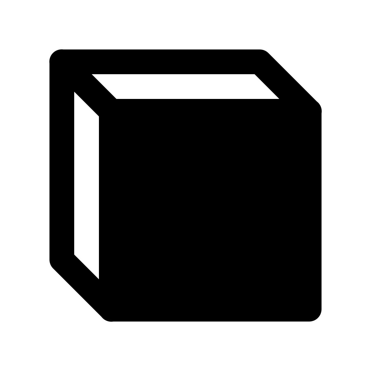 ios 17 glyph style vue de face icon