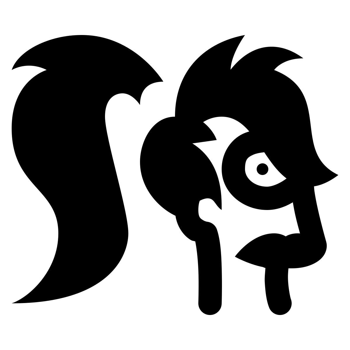 ios 17 glyph style futurama leela icon