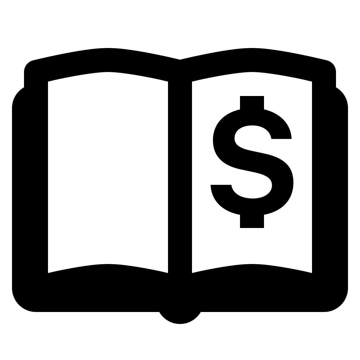 ios 17 glyph style libro mayor icon