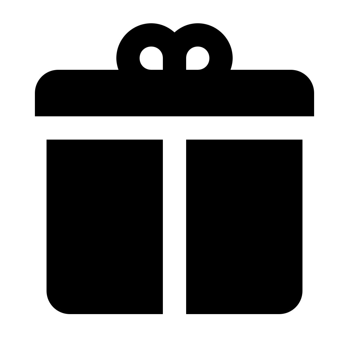 ios 17 glyph style geschenk icon