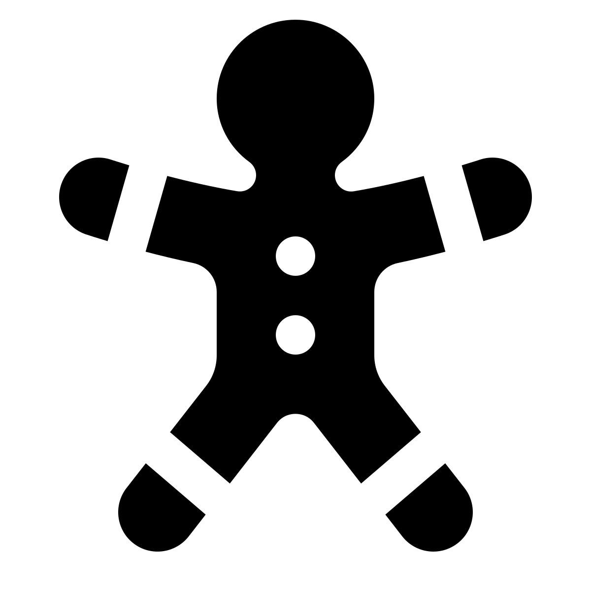 ios 17 glyph style 姜饼人 icon