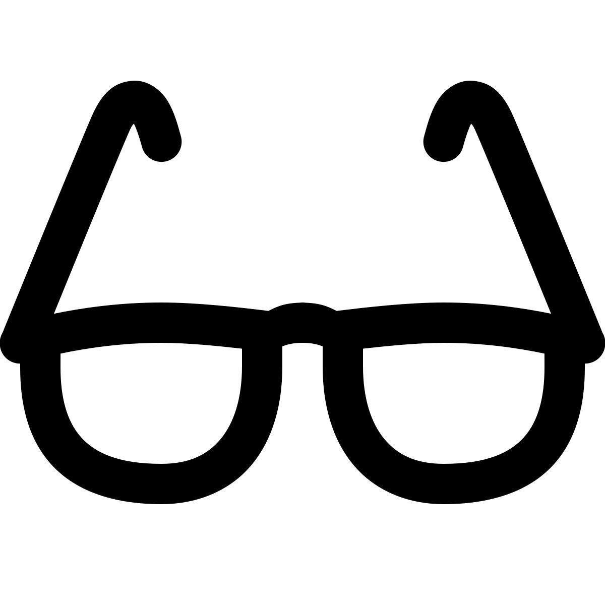 ios 17 glyph style 眼镜 icon